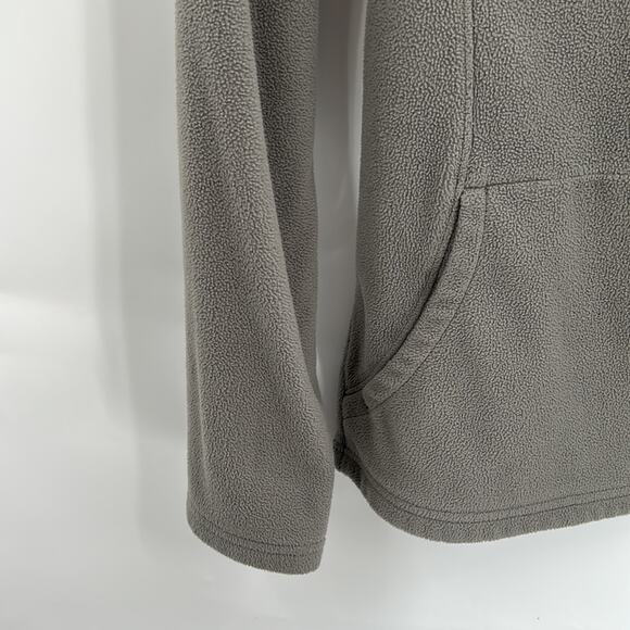 The North Face Girl's Gray 1/4 Zip Kangaroo Pouch Fleece Pullover Size 14-16 - Picture 5 of 16